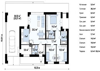 Современный дом в СНТ Бутынь