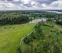 Участок у озера в Рождественно