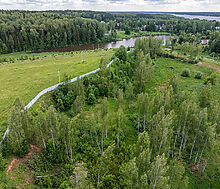 Участок у озера в Рождественно