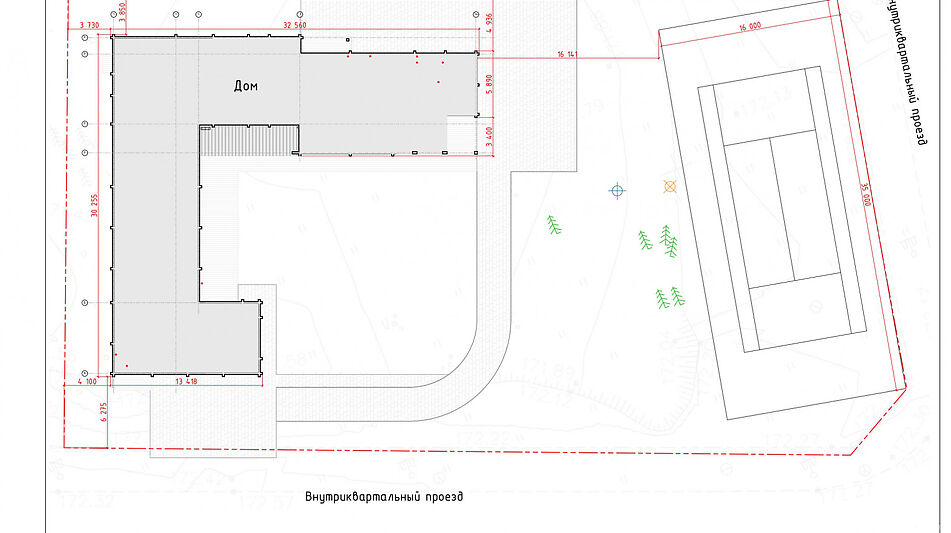 Участок у леса КП Лазурный берег