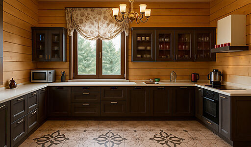 Дом из бруса у воды в КП Айвери