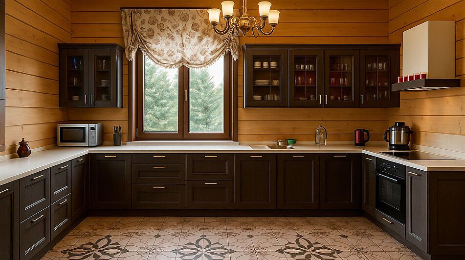 Дом из бруса у воды в КП Айвери