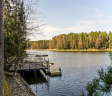Дом из бруса у воды в КП Айвери