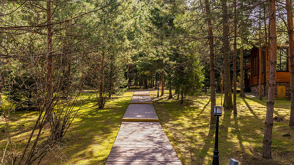 Дом из бруса у воды в КП Айвери