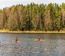 Дом из бруса у воды в КП Айвери
