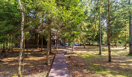 Дом из бруса у воды в КП Айвери