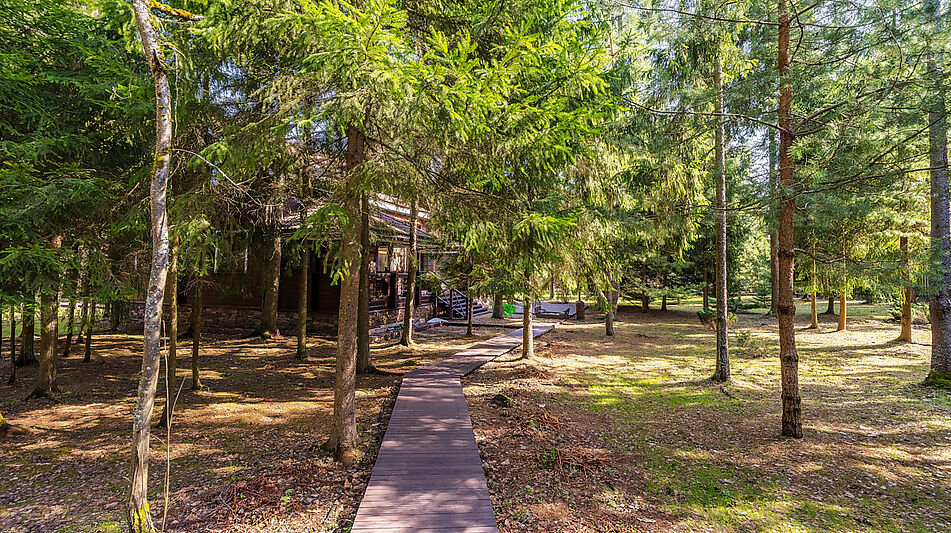 Дом из бруса у воды в КП Айвери