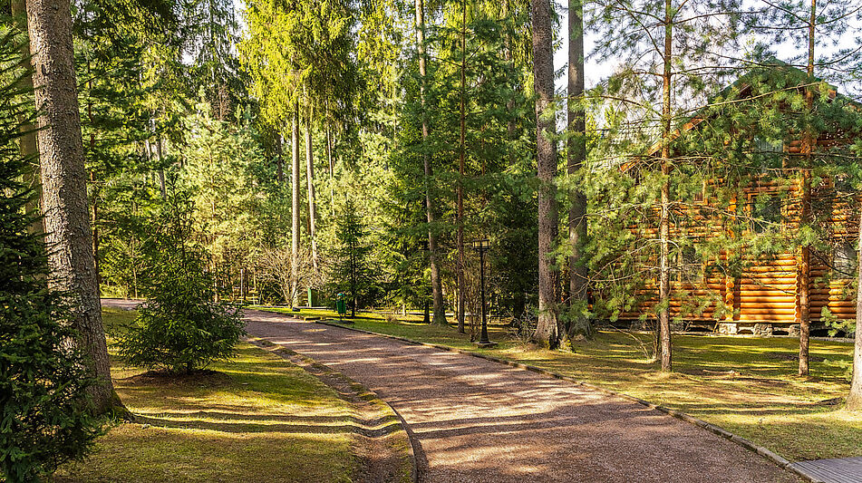 Дом из бруса у воды в КП Айвери