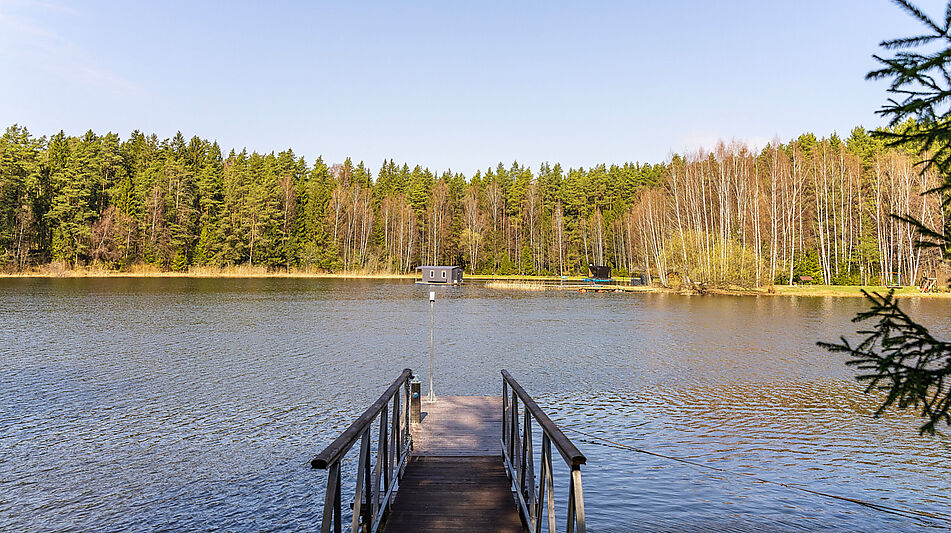 Дом из бруса у воды в КП Айвери