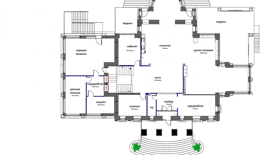 Дом с участком 55 сот в Монолит