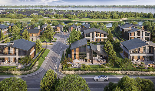 Вилла на берегу Волги Порт Эмм