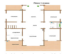 Дом из бруса в Руза Фэмили Парк