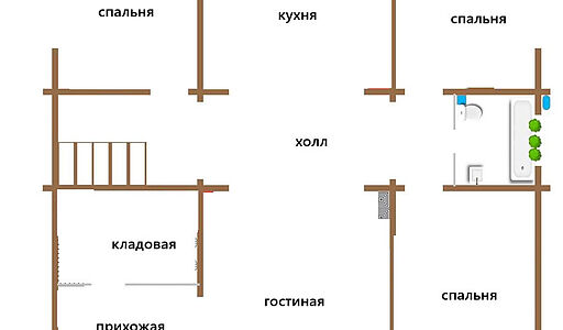 Дом из бруса в Руза Фэмили Парк