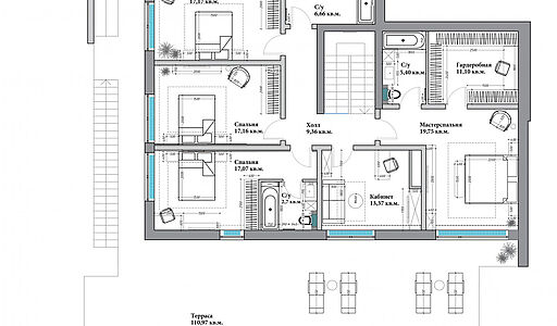 Дом на Рублевке в Санни Хилс