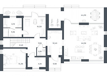 Дом в стиле шале в КП Порт Эмм