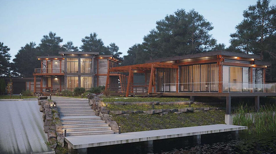 Дом у воды в Конаково Ривер Клаб
