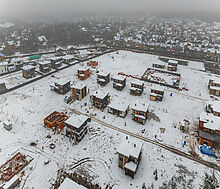 Одноэтажный дом у леса в Сходне