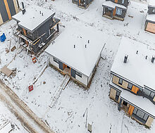 Одноэтажный дом у леса в Сходне