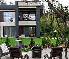 Новый дом c бассейном в КП Риита