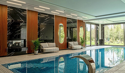 Новый дом c бассейном в КП Риита