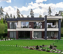 Новый дом c бассейном в КП Риита