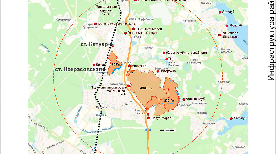 Участок под застройку в Марфино