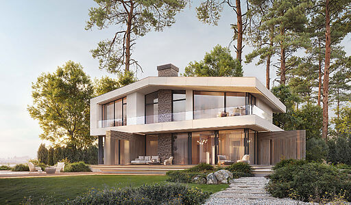 Шале у реки Волга в КП Порт Эмм