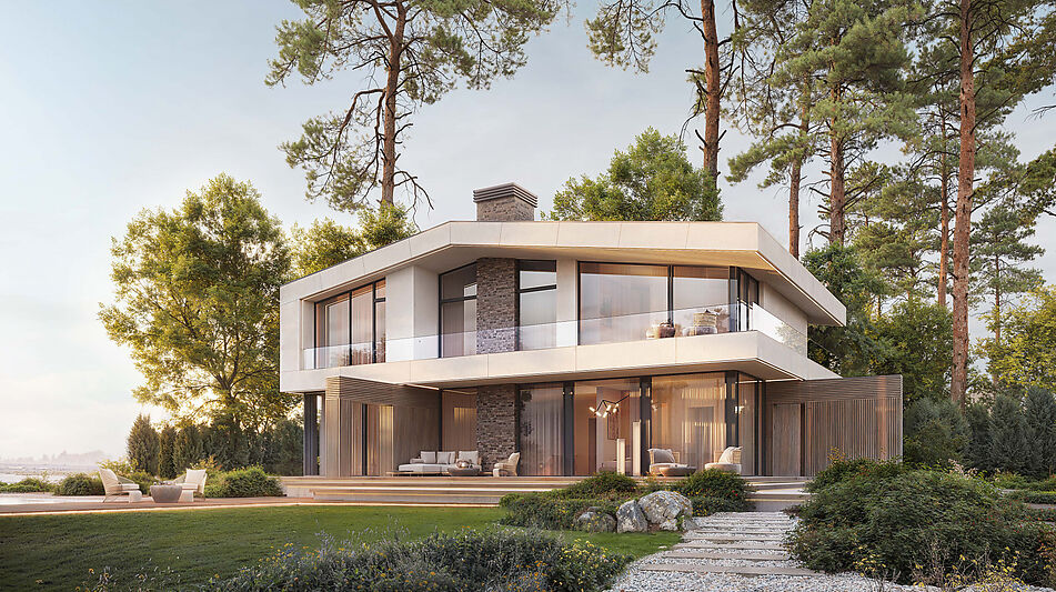 Шале у реки Волга в КП Порт Эмм