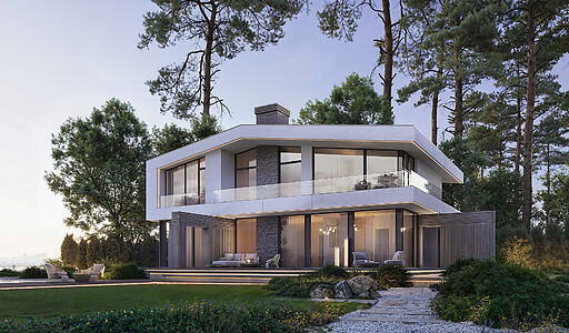 Шале у реки Волга в КП Порт Эмм