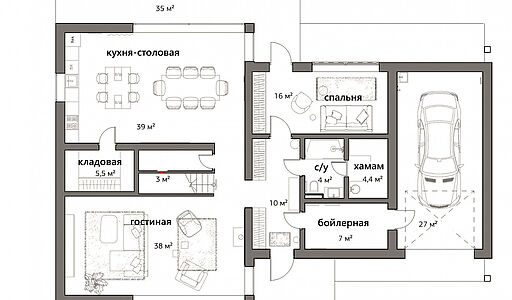 Дом у леса в КП Ильинские холмы