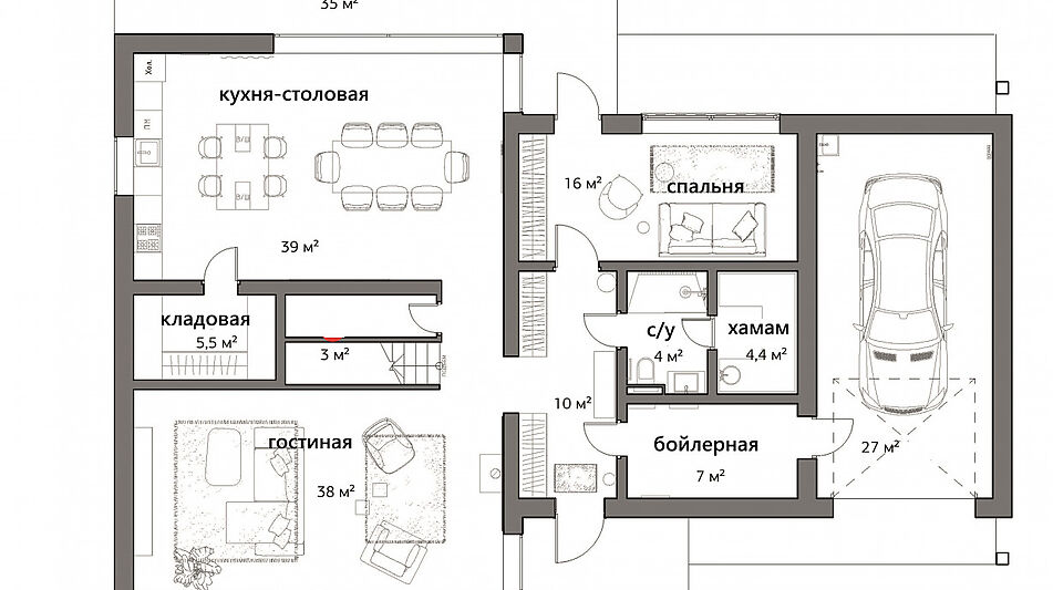 Дом у леса в КП Ильинские холмы