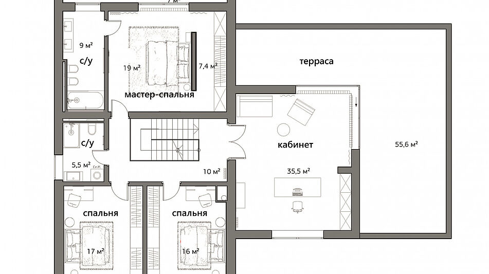 Дом у леса в КП Ильинские холмы