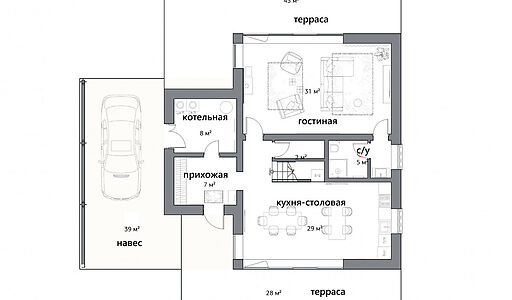Дом у леса в КП Ильинские холмы