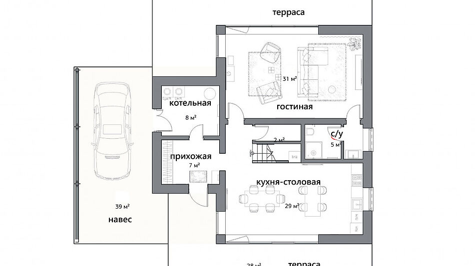 Дом у леса в КП Ильинские холмы