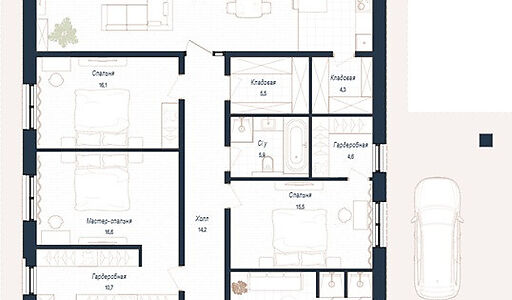 Дом шале в КП Зиккурат