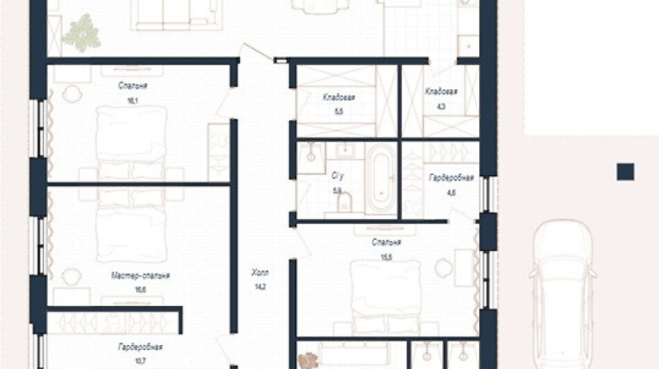 Дом шале в КП Зиккурат