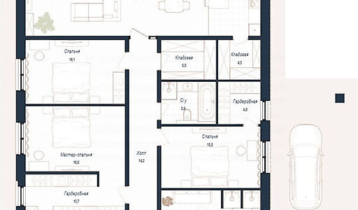 Дом шале в КП Зиккурат