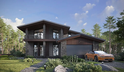 Дом шале в КП Зиккурат