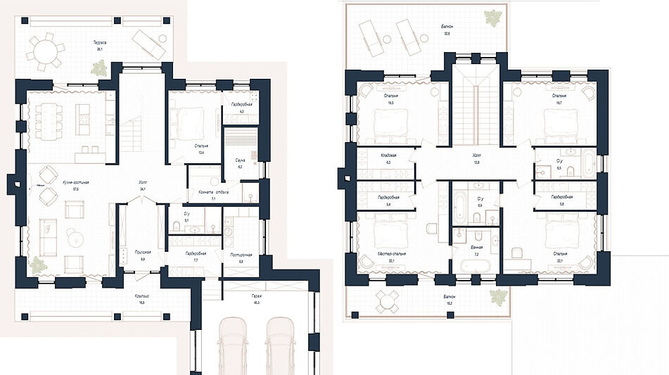 Дом шале в КП Зиккурат