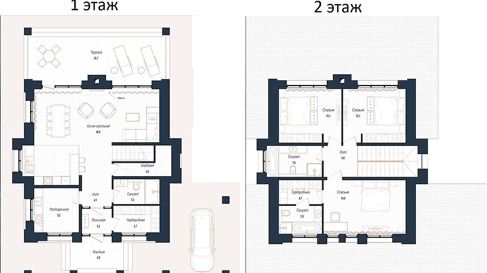 Дом шале в КП Зиккурат