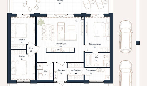Дом райт в КП Зиккурат