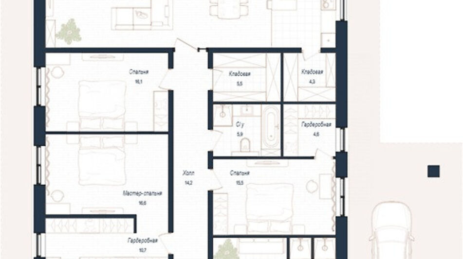 Дом райт в КП Зиккурат