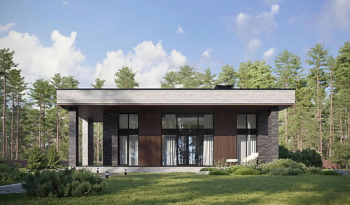 Дом хай-тек в КП Зиккурат