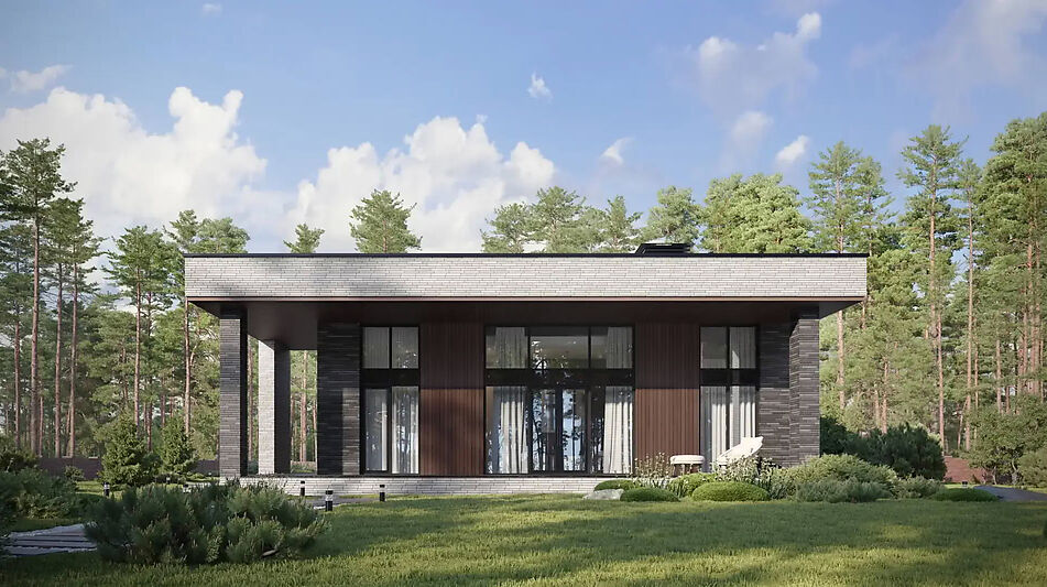 Дом хай-тек в КП Зиккурат