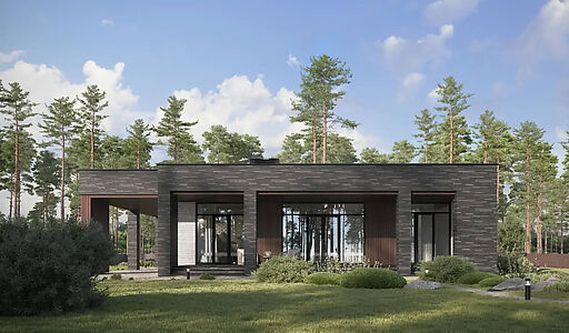 Дом хай-тек в КП Зиккурат