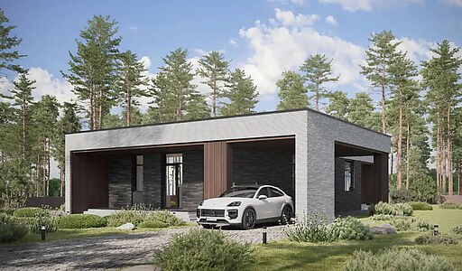 Дом хай-тек в КП Зиккурат