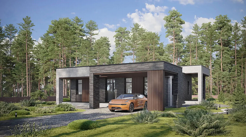 Дом хай-тек в КП Зиккурат