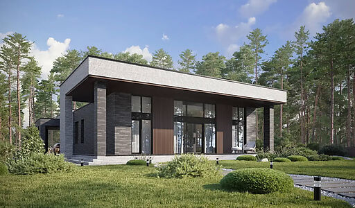 Дом хай-тек в КП Зиккурат