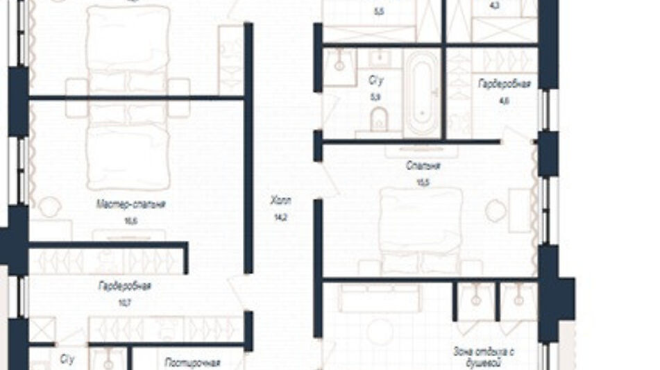 Дом хай-тек в КП Зиккурат