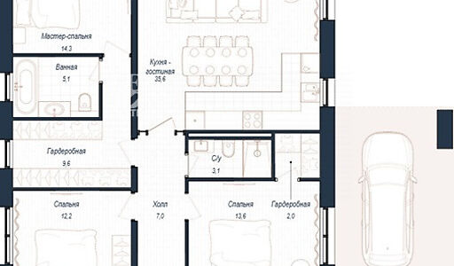 Дом хай-тек в КП Зиккурат